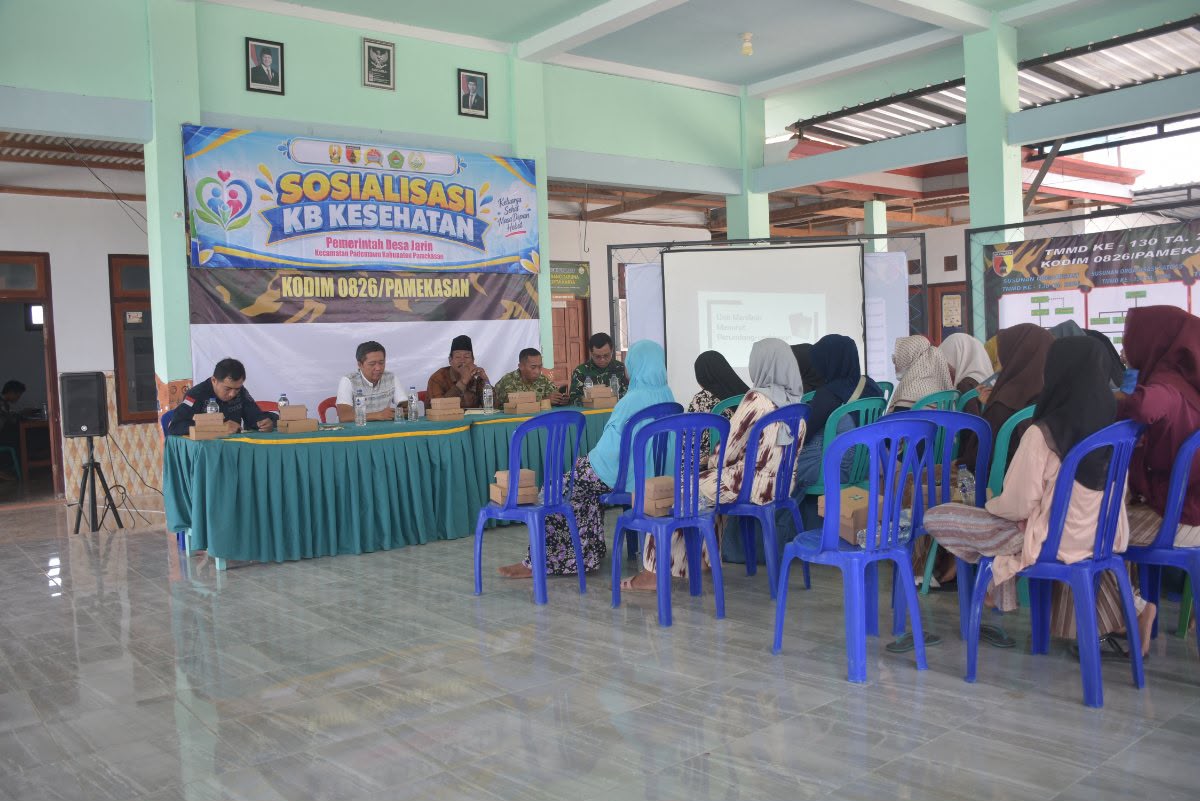 Sosialisasi Kesehatan Keluarga di TMMD ke-130 Pamekasan Tingkatkan Kesadaran Imunisasi dan Posyandu