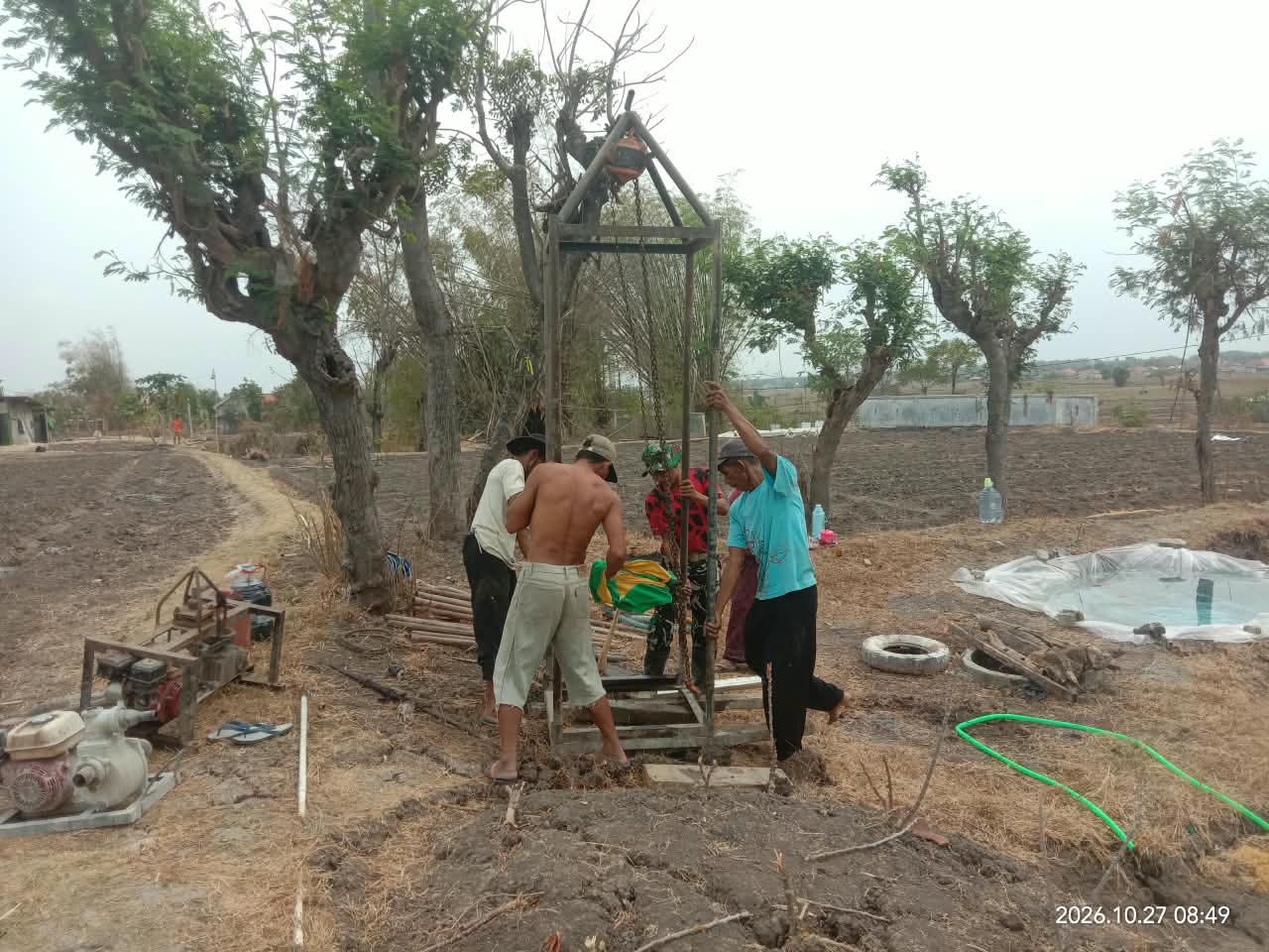 Proyek sumur bor di Koberung, langkah tepat atasi kelangkaan air bersih