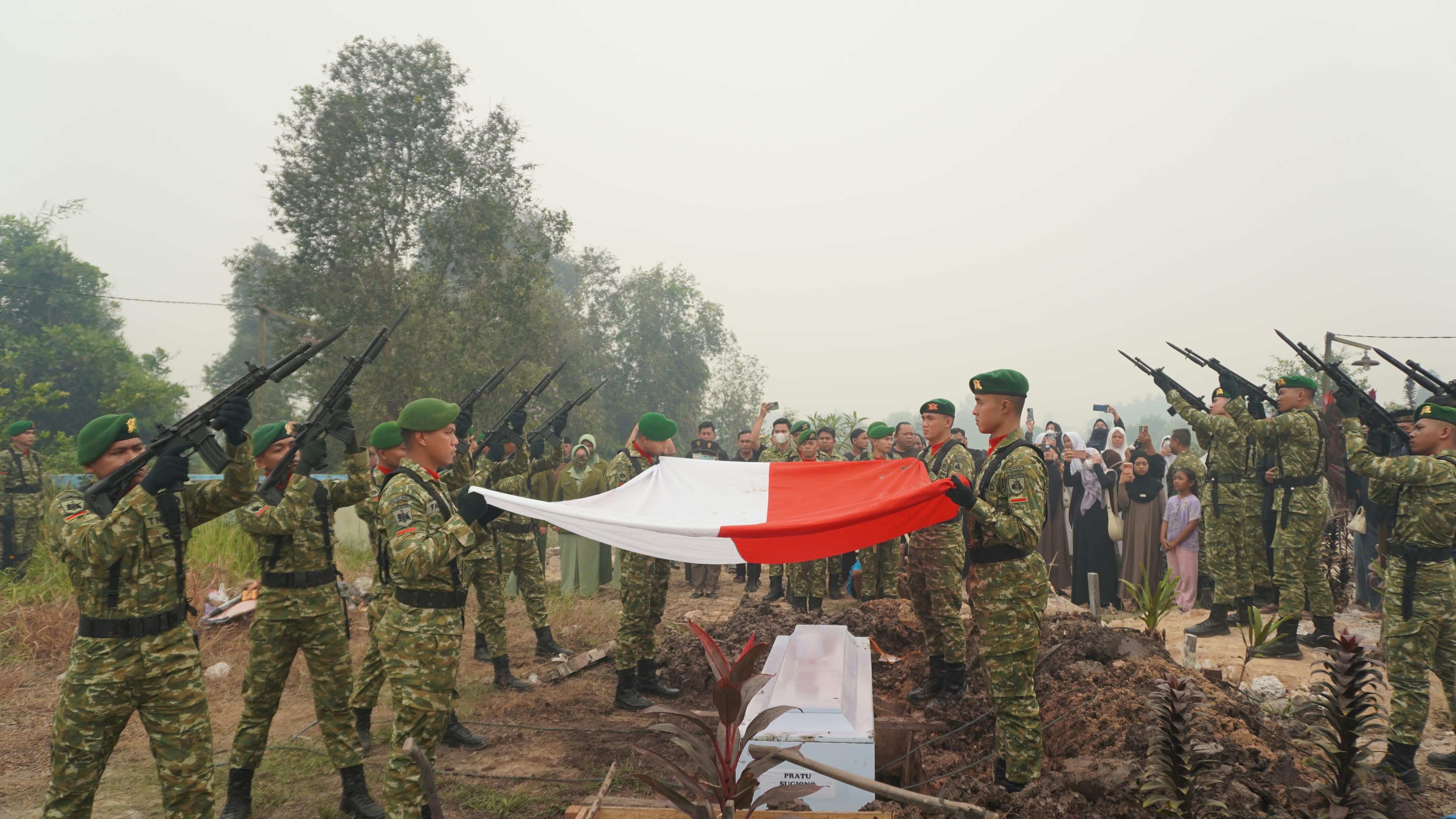 Komandan Kodim Pimpin Pemakaman Militer Pratu Sugiono