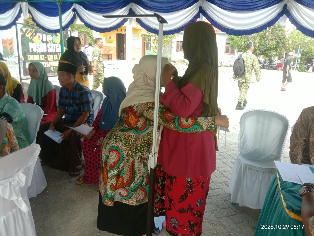 Pelayanan Kesehatan Gratis untuk Lansia, TMMD ke-130 Kodim Pamekasan Gelar Skrining Mata