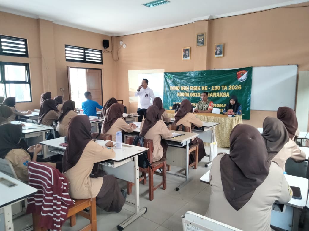 Bangun Generasi Toleran, Satgas TMMD ke-130 Kodim 0510/Tigaraksa Edukasi Siswa SMKN 11