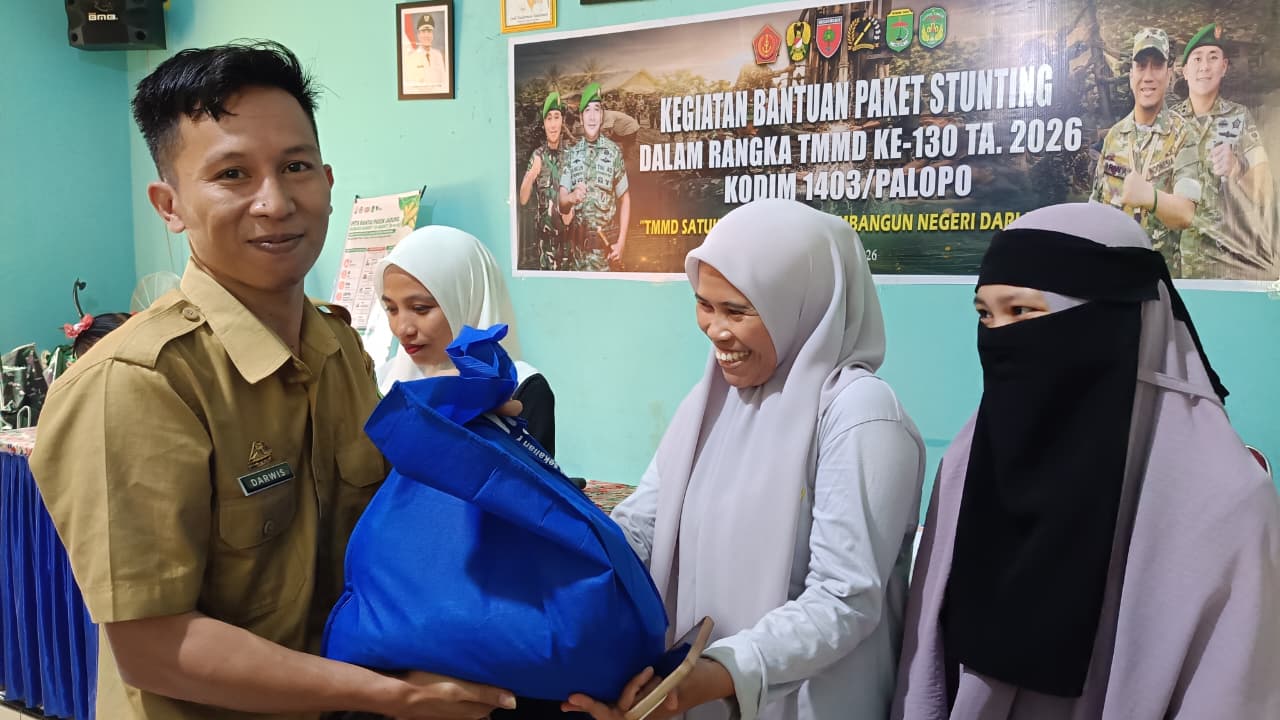 Satgas TMMD ke-130 Kodim 1403/Palopo Tingkatkan Gizi Anak Lewat Program Kesehatan di Parumpanai