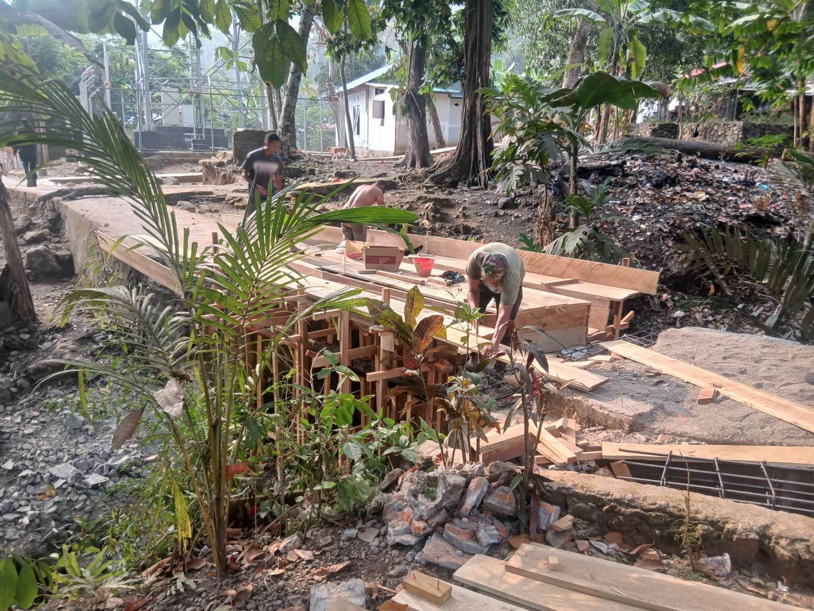 Satgas TMMD ke-130 Kodim 1504/Ambon Fokus pada Pembangunan Jembatan