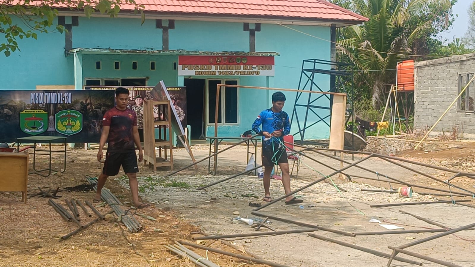 Satgas TMMD ke-130 Kodim 1403/Palopo Siapkan Tenda Transit untuk Evaluasi Tim Wasev