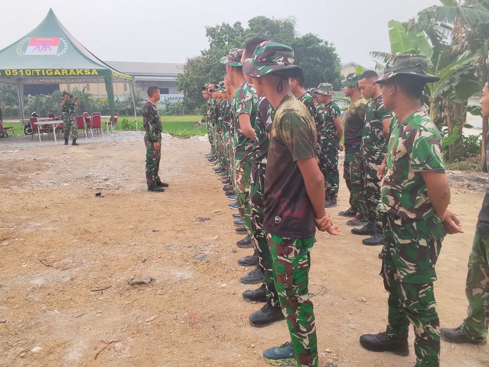 Apel Pagi Satgas TMMD ke-130 Kodim 0510/Tigaraksa Tunjukkan Kesiapan Personel