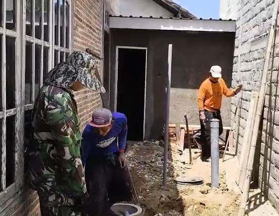 Program TMMD Kodim Tulungagung Tingkatkan Sanitas Melalui Jamban Ibu Suriah