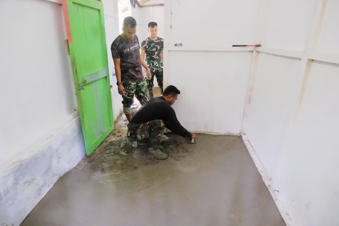 Upaya Satgas TMMD Kodim 0209 Ciptakan Hunian Nyaman untuk Lansia Buruh Tani
