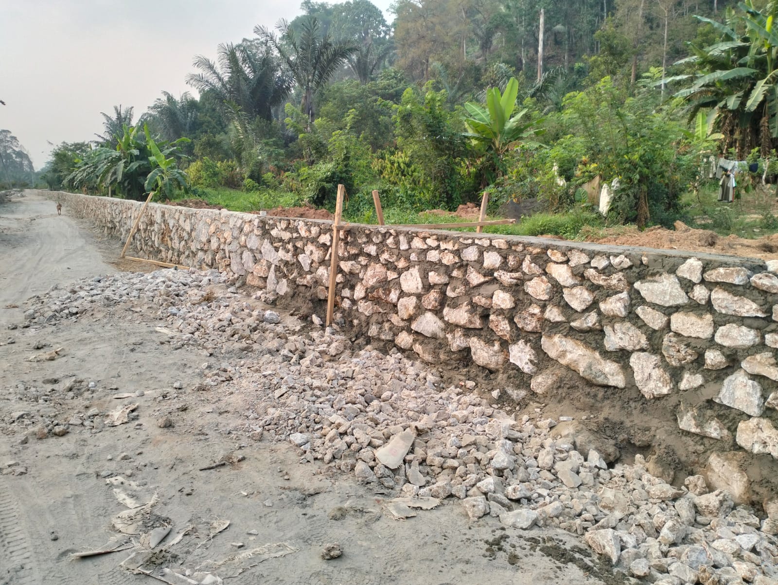 Talud Jalan Rende-Rende Selesai Dibangun untuk Cegah Longsor
