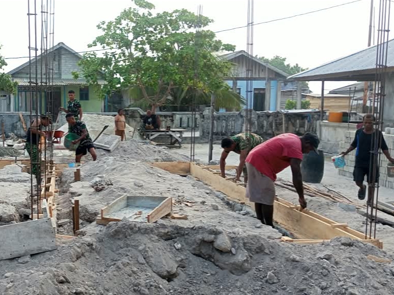 Pembangunan RTLH di Desa Umiyal: Satgas TMMD Sukses Penuhi Tahapan