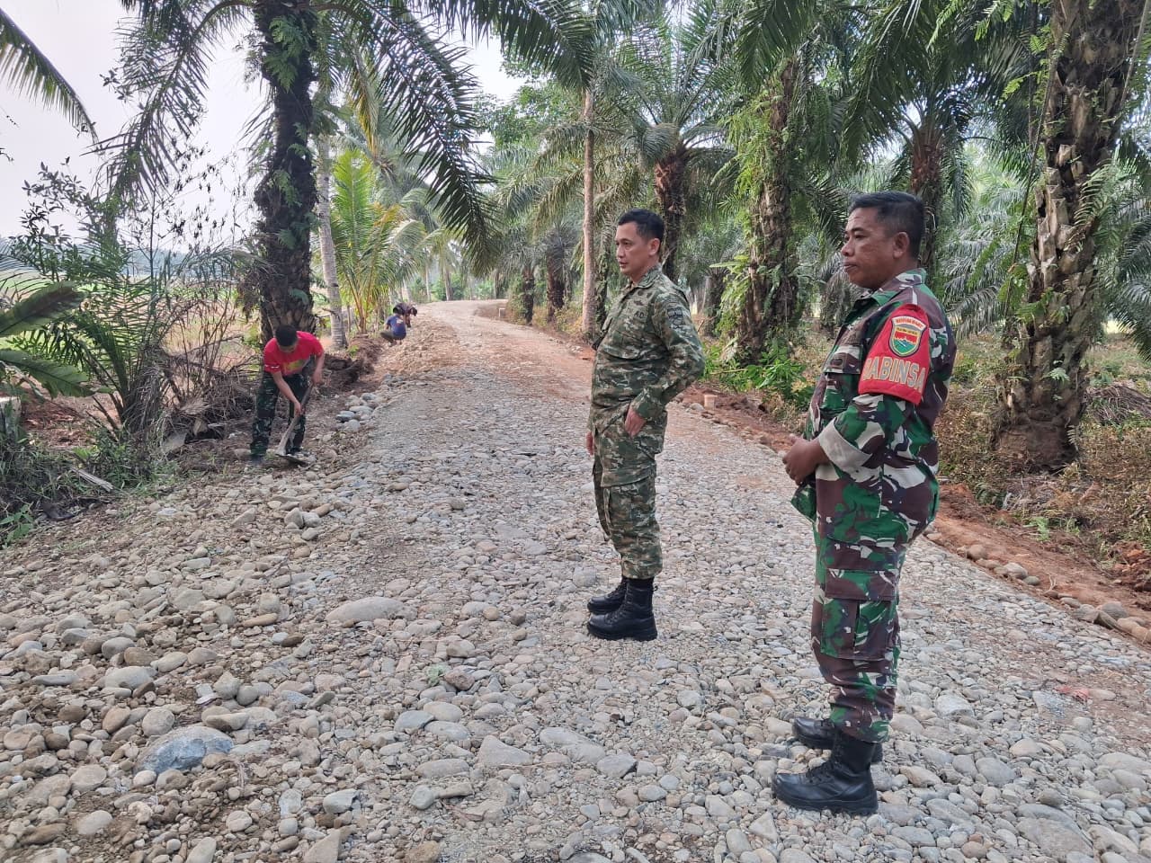 Cek Progres dan Kendala di Lapangan, Dansatgas TMMD ke-130 Pantau Pembangunan Jalan Kandang Limun