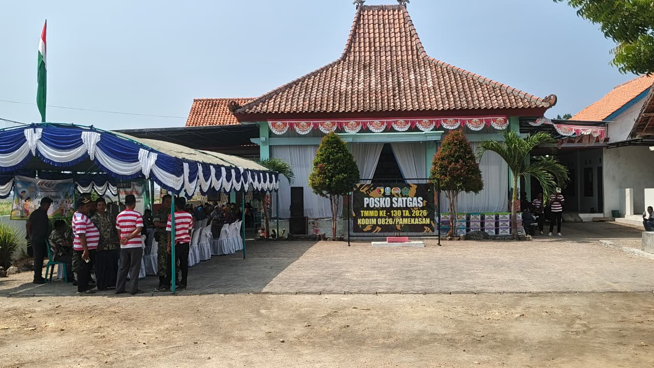Kunjungan Tim Evaluasi TNI untuk Pantau Program TMMD di Desa Jarin