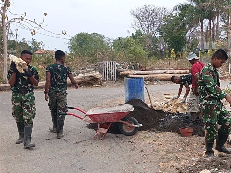 Dukungan Masyarakat Jadi Kunci Sukses Program TMMD di Dusun Paninggin