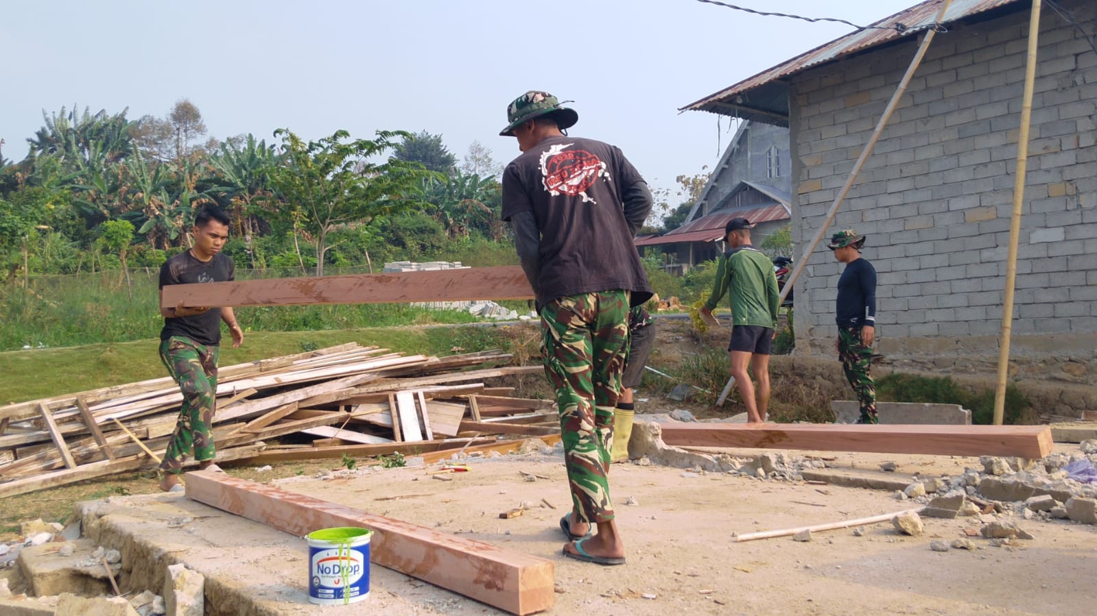 Material Kayu Siap Digunakan untuk RTLH di Poso