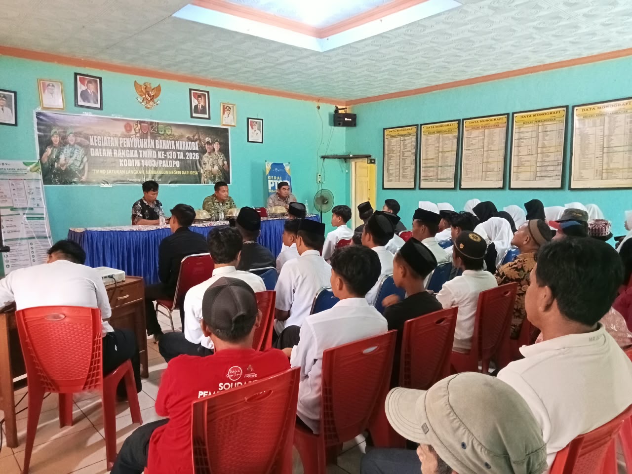 Pendidikan Anti Narkoba Di TMMD ke-130 Melibatkan Generasi Muda Luwu Timur