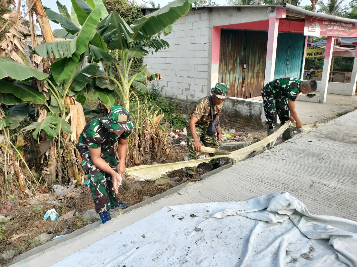 Jalan TMMD Mulai Terlihat Hasilnya, Satgas Kodim 0510/Tigaraksa Lakukan Pelepasan Bekisting