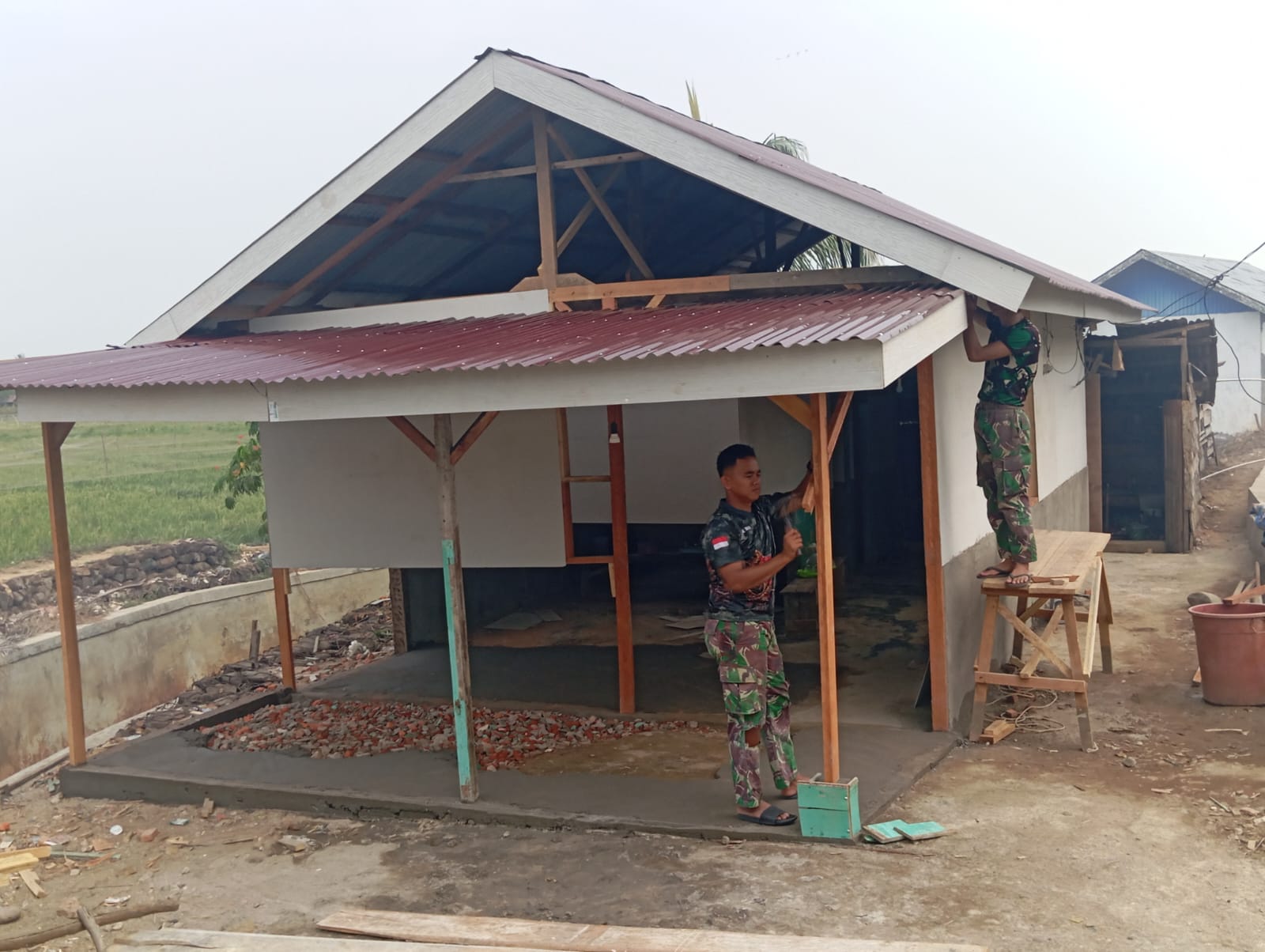 Keluarga Kateni Bersiap Pindah ke Rumah Layak Huni Berkat TMMD ke-130