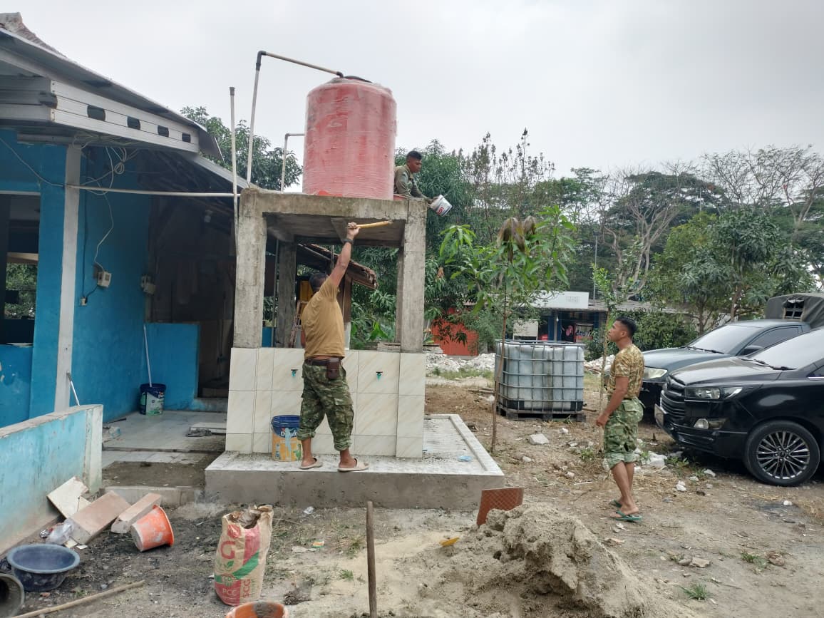 Pondok An-Najiyah Dapatkan Proyek Air Bersih dari TMMD ke-130 TNI