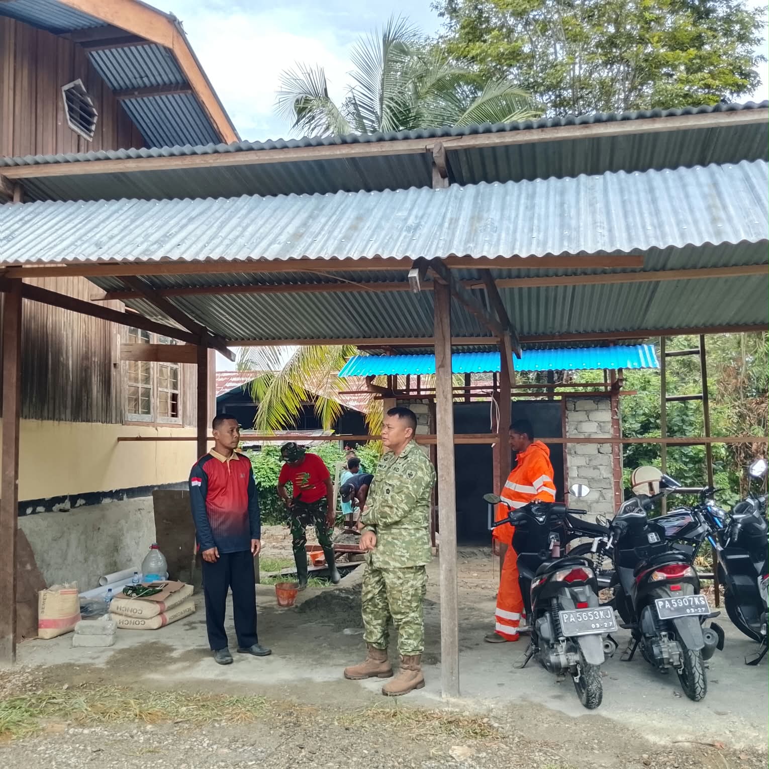 Dandim 1705/Nabire Evaluasi Kinerja Program TMMD di Wanggar Sari