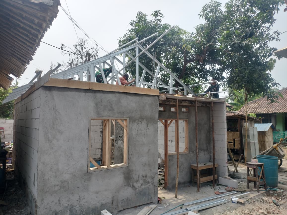 Satgas TMMD Berkolaborasi Masyarakat Tingkatkan Kualitas Rumah di Tigaraksa