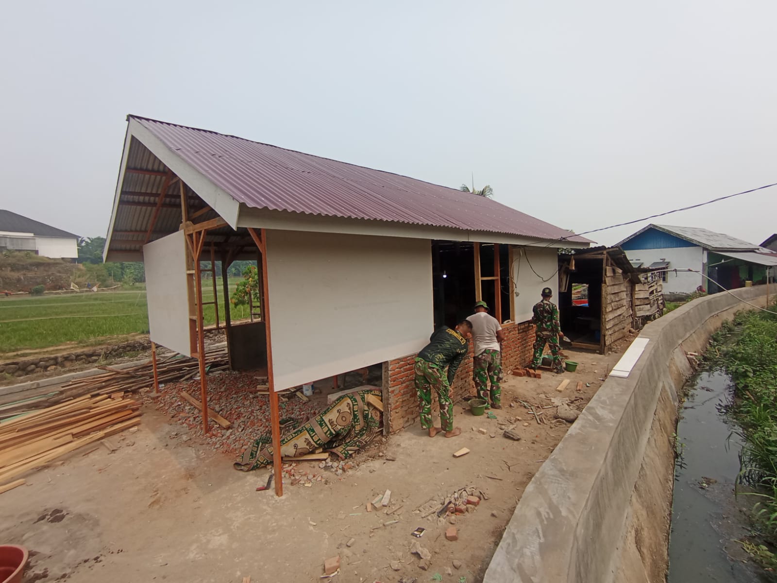Progres Rehab RTLH TMMD ke-130 di Bengkulu Mencapai 30 Persen Setelah Satu Minggu