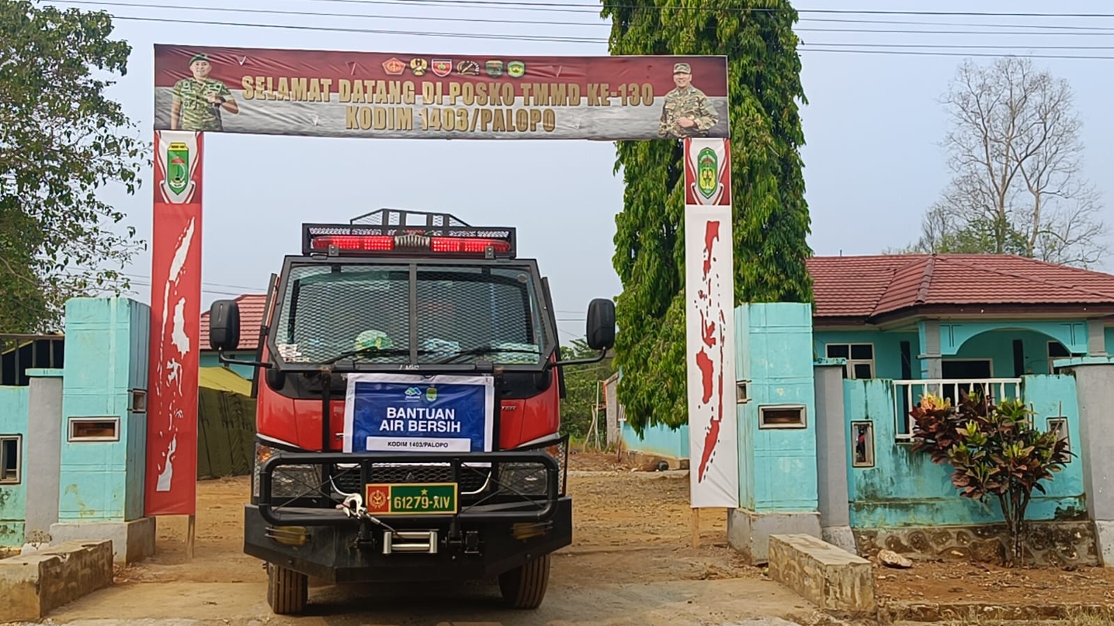 Kendaraan Water Tank TMMD ke-130 Bantu Warga Luwu Timur Dapatkan Air Bersih