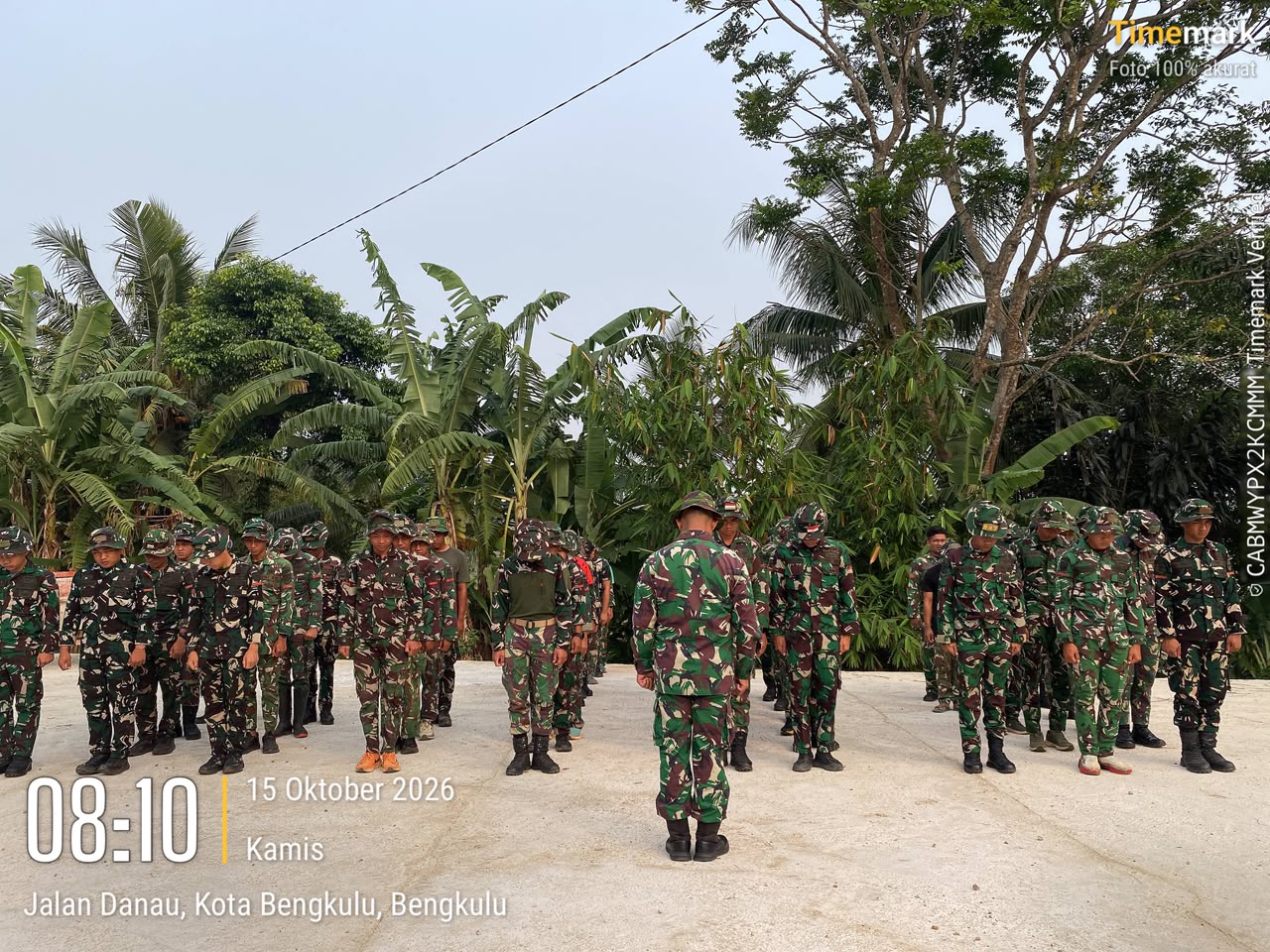 Komandan Satgas TMMD ke-130 Ajak Anggota Jaga Kesehatan Demi Kesuksesan Proyek