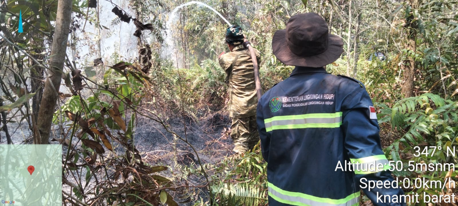 TNI, Polri dan Warga Bersatu Hadapi Karhutla di Kalimantan Tengah