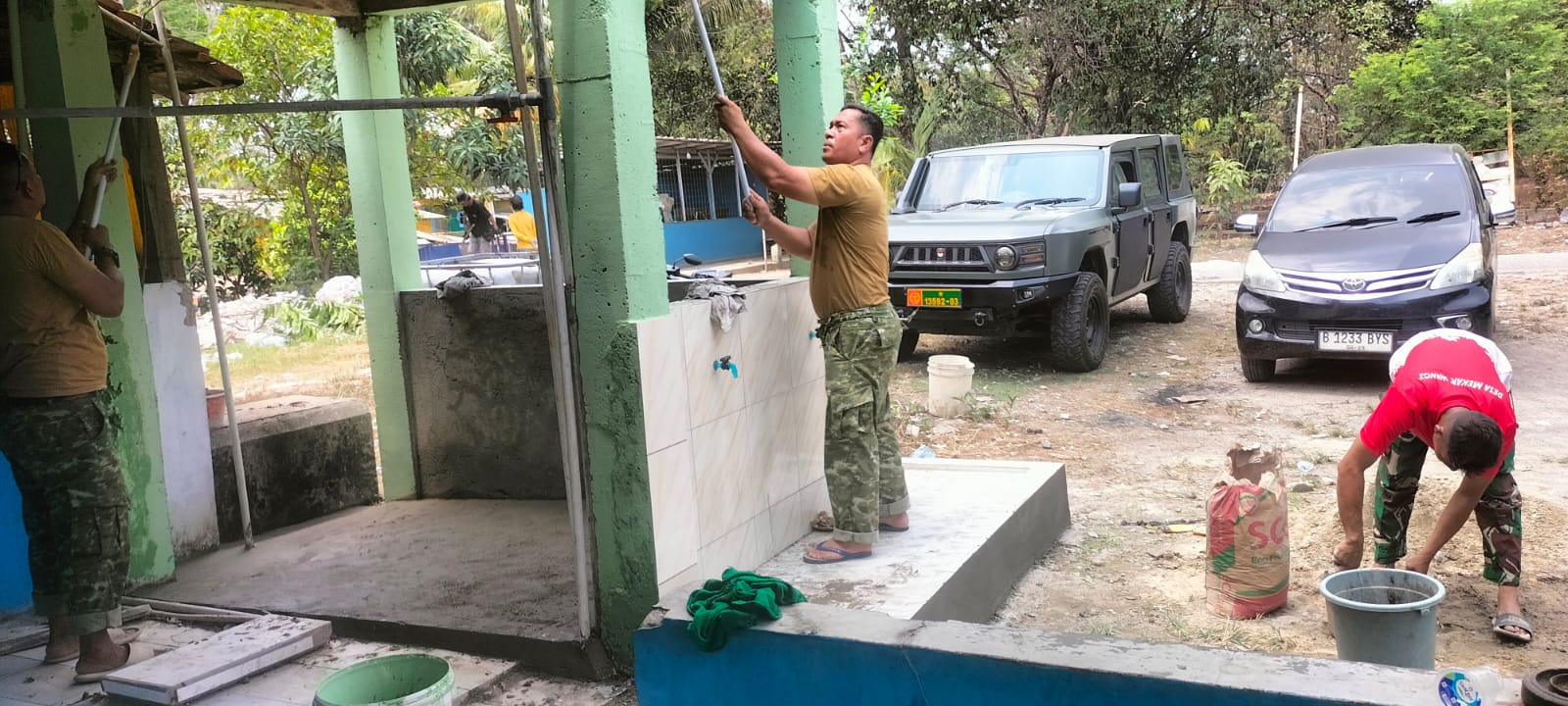 Fasilitas Air Bersih di Pondok Pesantren An-Naziyah Didukung TMMD
