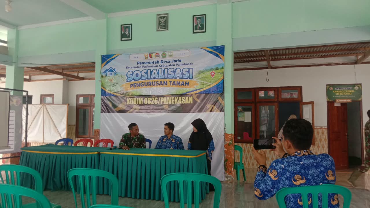 TNI dan BPN Pamekasan Selenggarakan Sosialisasi Pengurusan Sertifikat Tanah