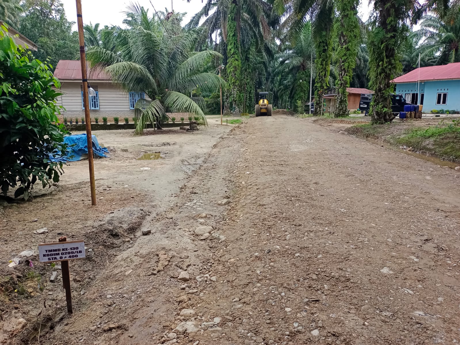 TMMD ke-130 Kodim 0209/Labuhanbatu: Upaya Peningkatan Jalan di Dusun Wonosari