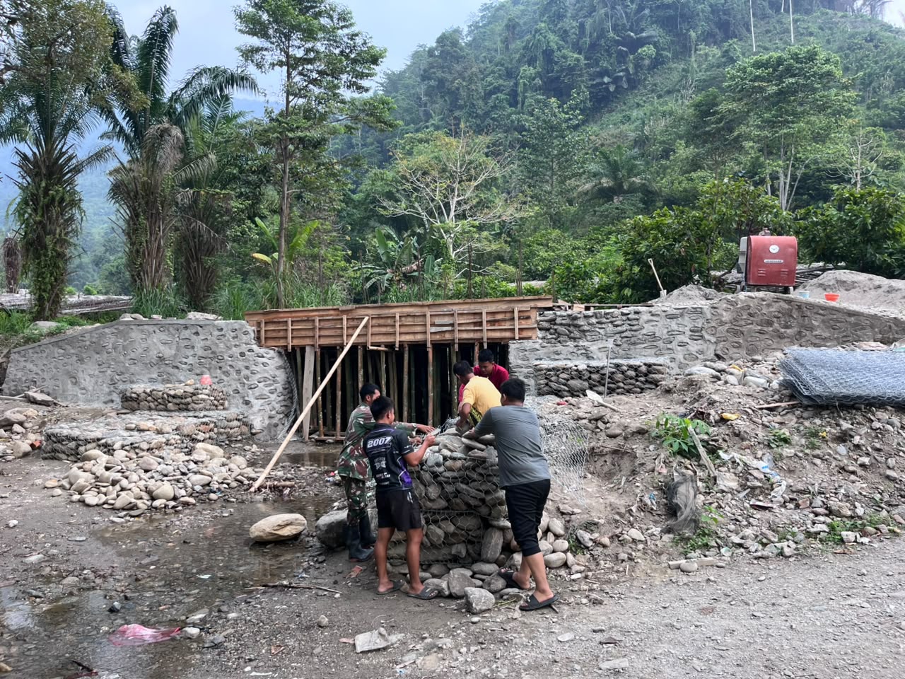 Progres Pembangunan Jembatan di Luwu Timur Mencapai Hampir Setengah Jalan