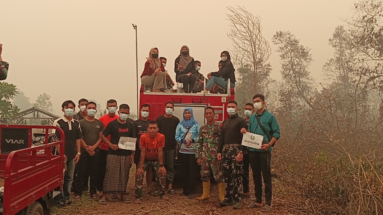 Bantuan Masker dan Vitamin dari BCA untuk Korban Karhutla