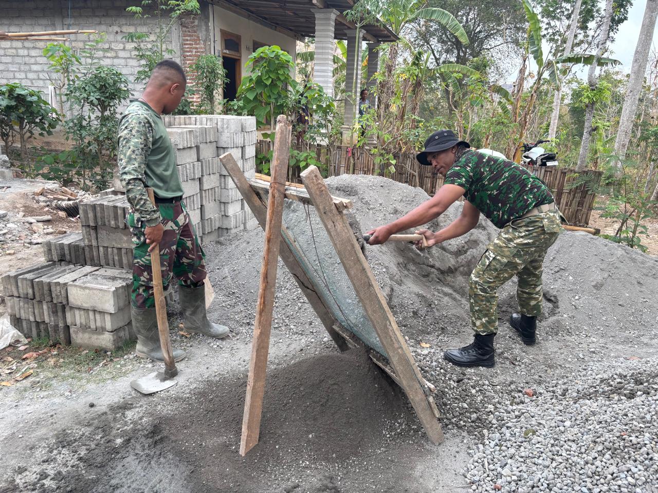 Satgas TMMD Kodim Tulungagung Siapkan Struktur Penting untuk Rutilahu Pak Jaka
