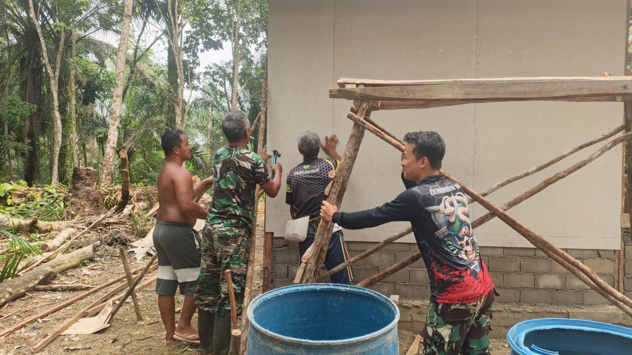 Renovasi Hunian Melalui TMMD, Satgas Fokus pada Pemasangan GRC