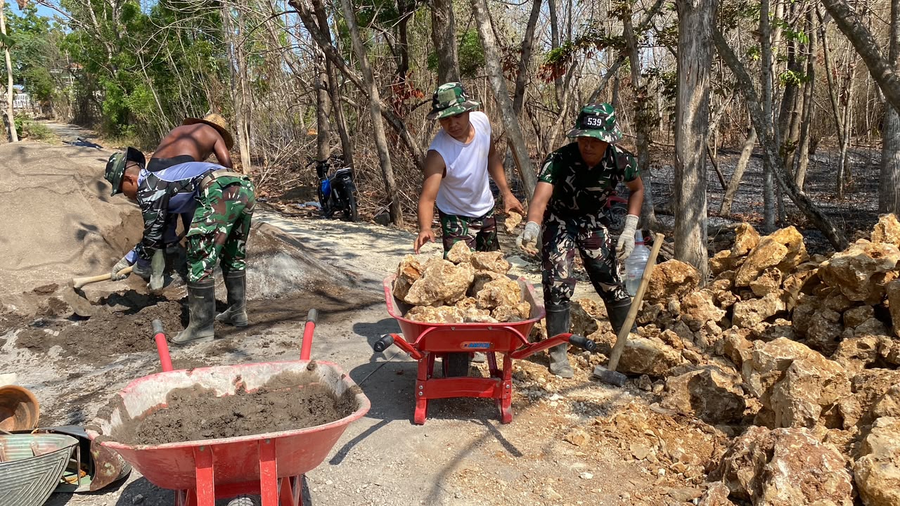 Pembangunan Drainase Dusun Tengah TMMD ke-130 Capai 30%