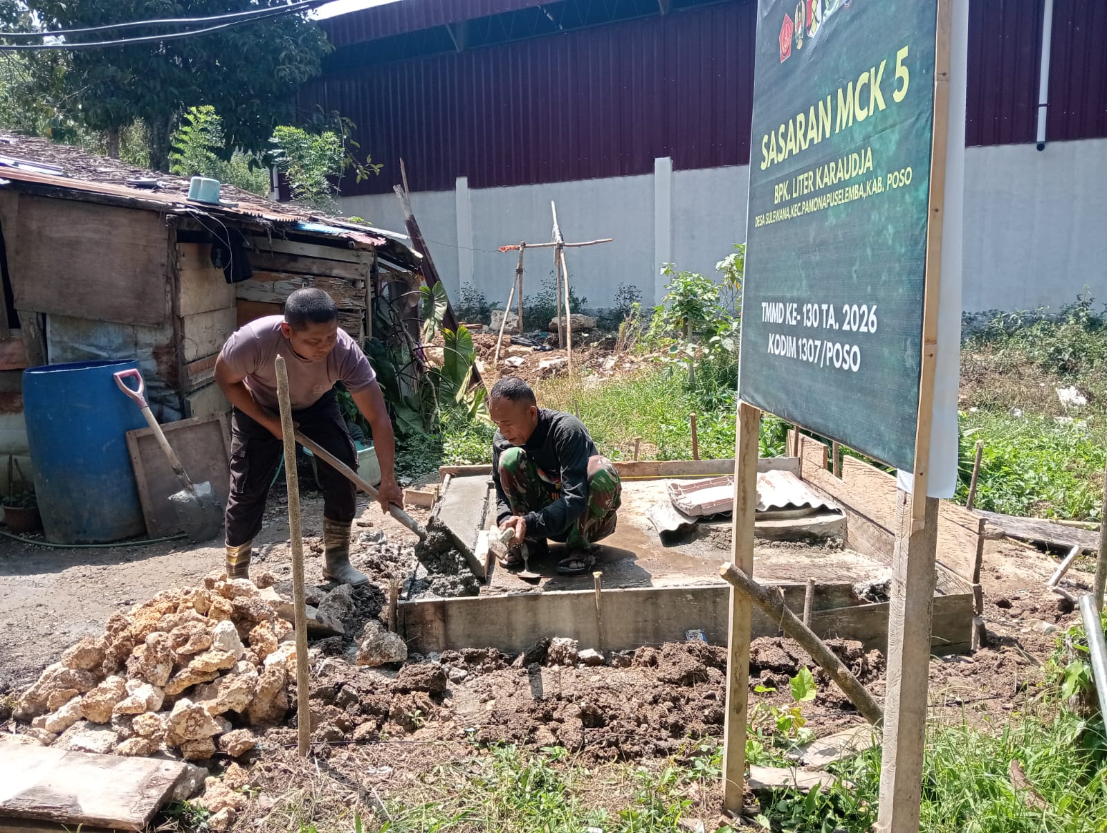 Kerja Bareng TNI-Polri, TMMD Ke-130 Fokuskan Pembangunan MCK
