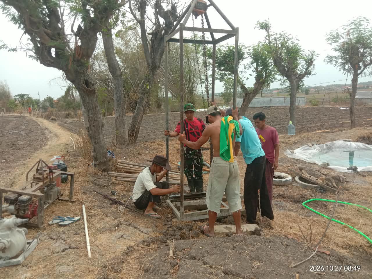 Desa Jarin Dapat Proyek Sumur Bor untuk Kesejahteraan Petani Lokal