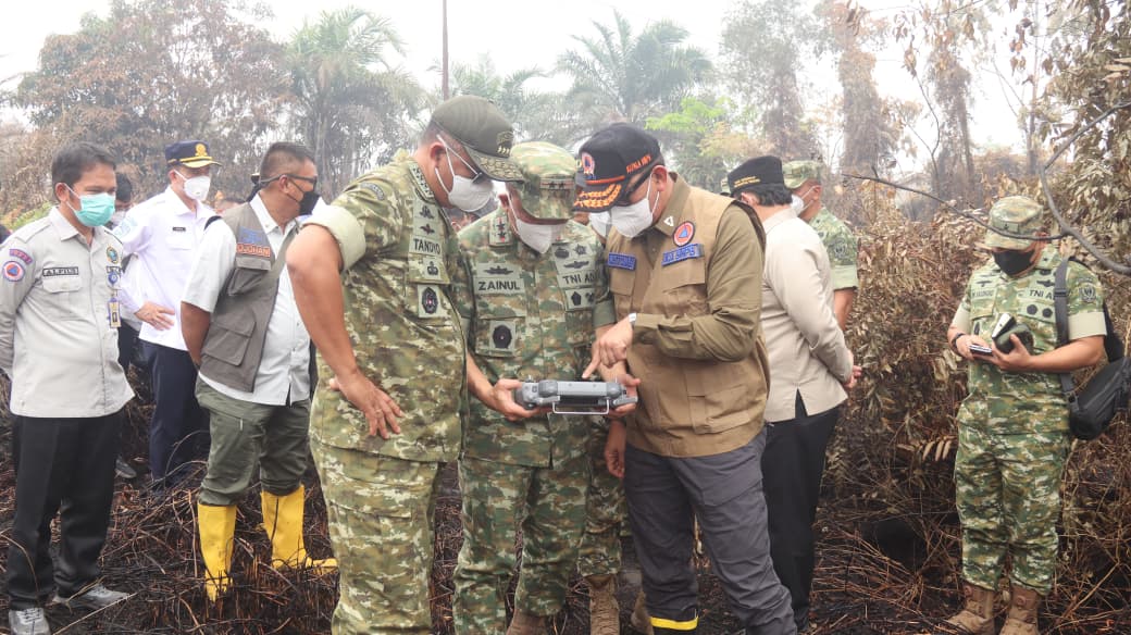 TNI dan BNPB Kerja Sama Cegah Karhutla di Pulang Pisau dengan Monitoring Intensif