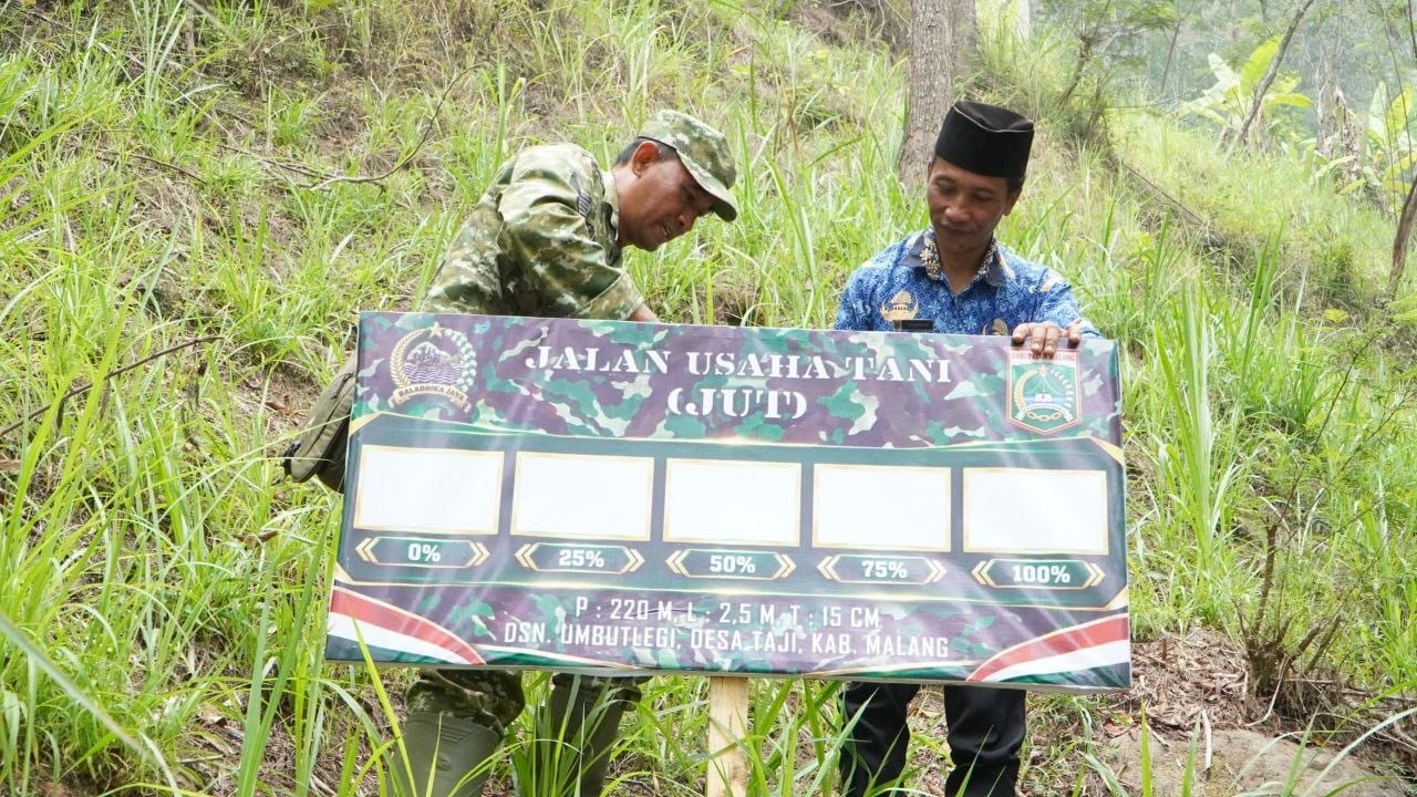 Optimalisasi Jalan Pertanian di Desa Taji Melalui Program TMMD Bulan Ini
