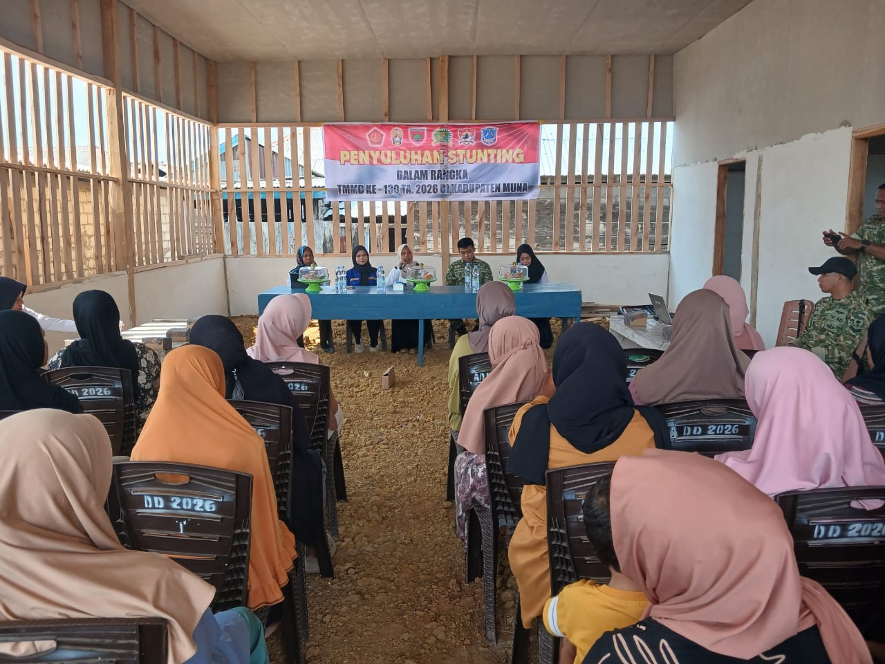 Tingkatkan Kesadaran Orang Tua, TMMD ke-130 Kodim 1416/Muna Sosialisasikan Pencegahan Stunting