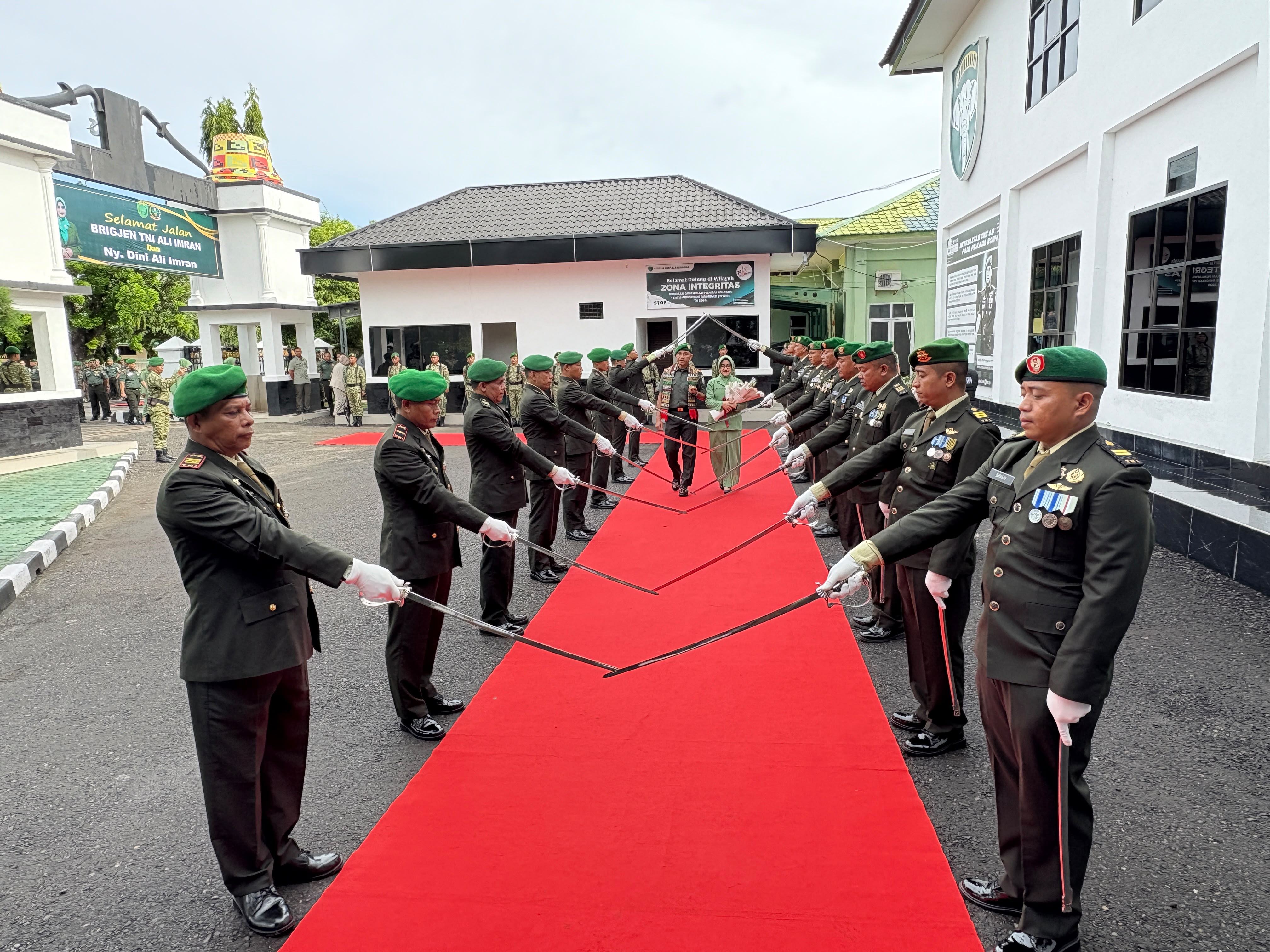 Dandim 0103/Aceh Utara Menghadiri Penyambutan Danrem 011