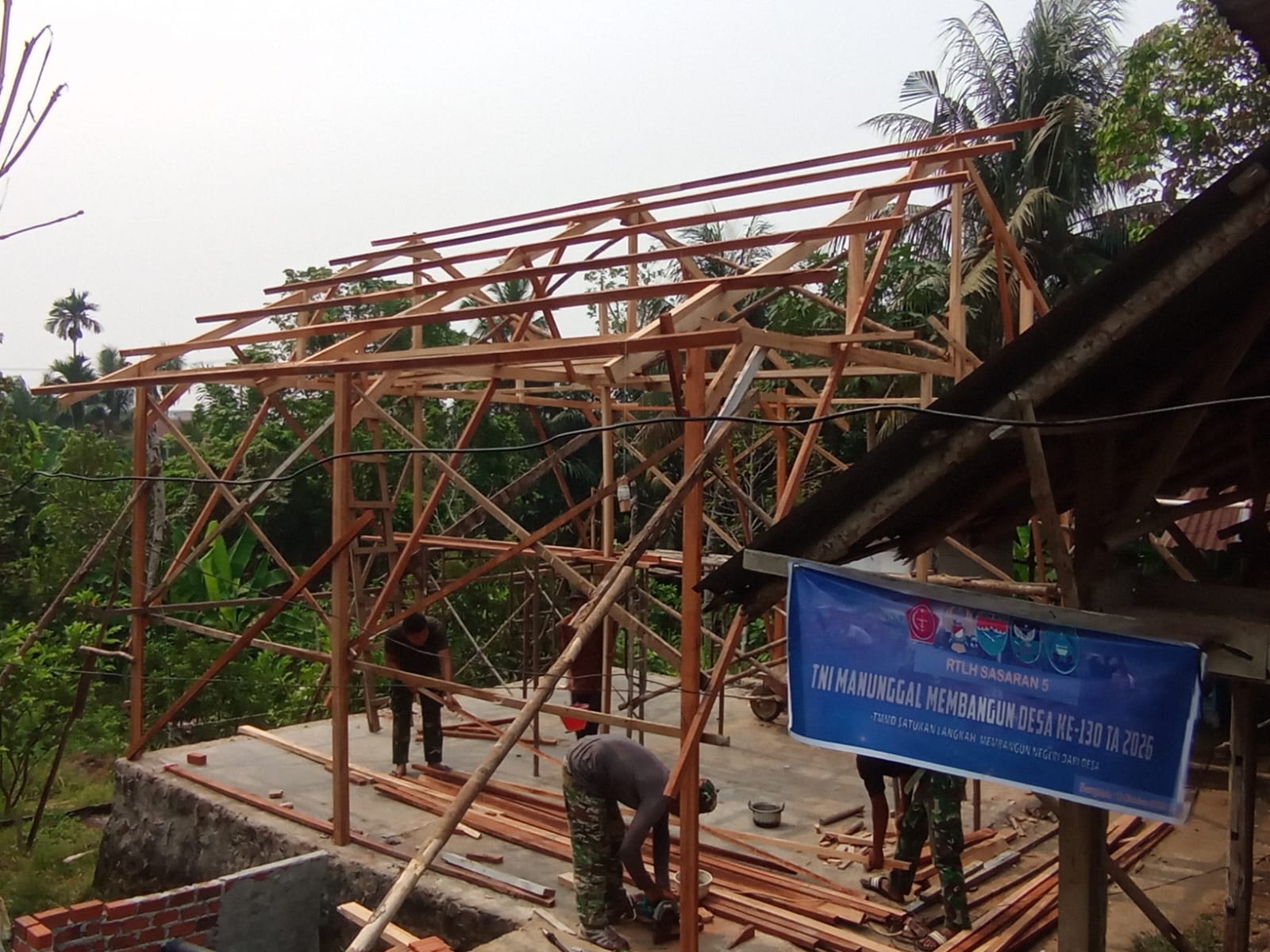 Dansatgas TMMD ke-130 Kodim 0407/Kota Bengkulu Minta Anggota Tetap Semangat dan Jaga Kekompakan