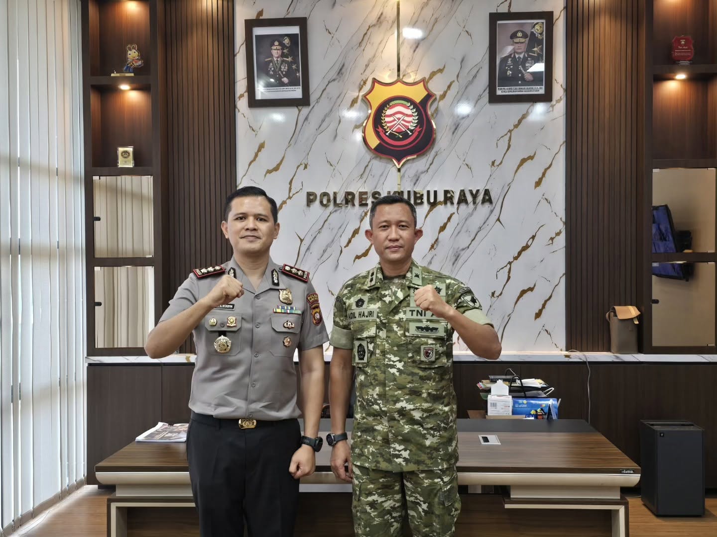 Kunjungan Dandim 1207/Pontianak ke Polres Kubu Raya Perkuat Kerja Sama TNI-Polri Kunjungan Dandim 1207/Pontianak ke Polres Kubu Raya Perkuat Kerja Sama TNI-Polri