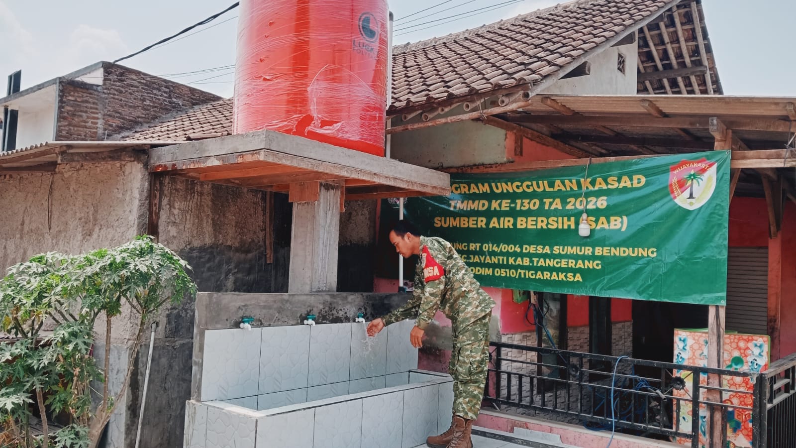 Selesai, Proyek Air Bersih Kampung Bendung Berikan Manfaat Besar