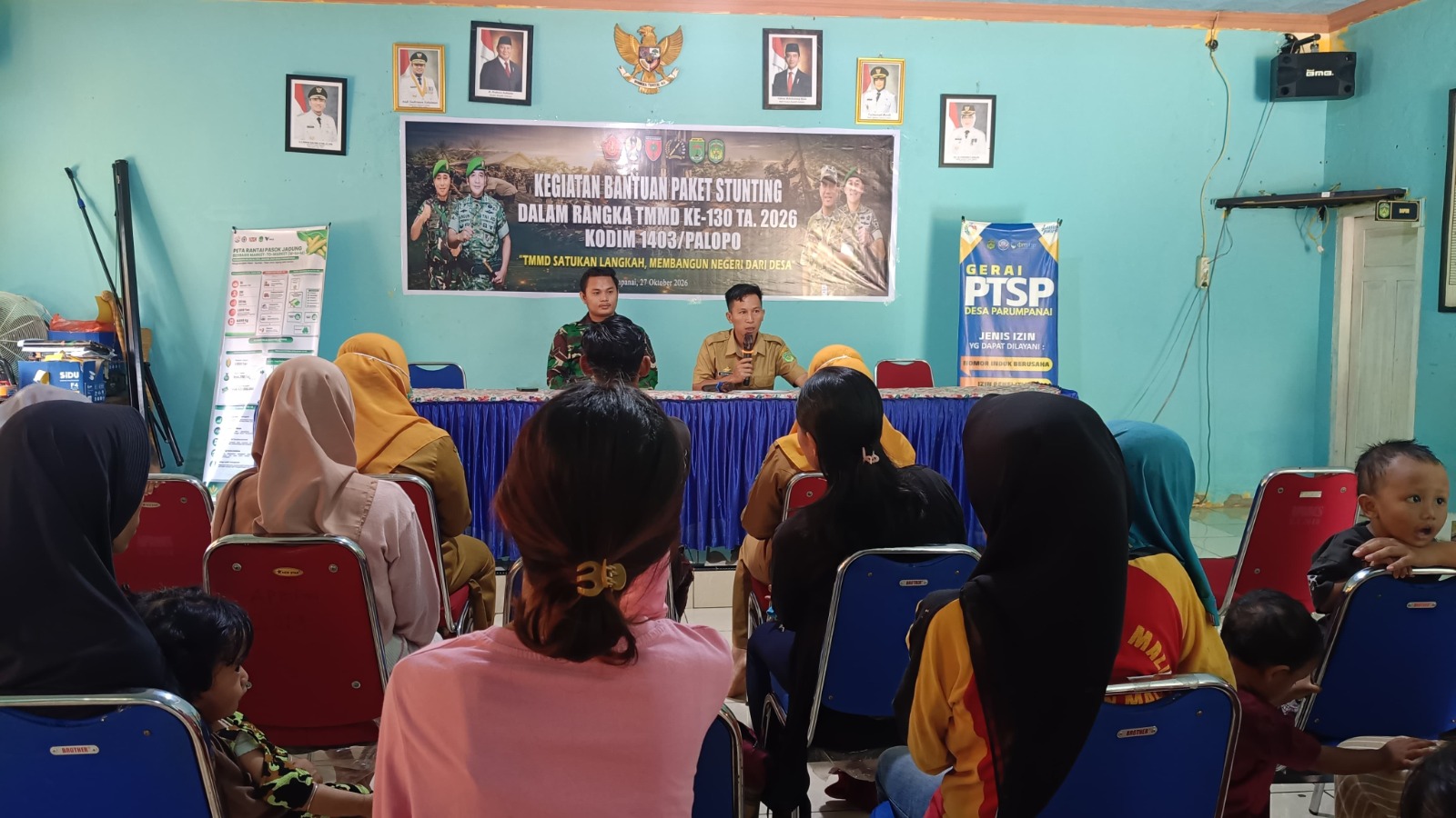 Satgas TMMD ke-130 Kodim 1403/Palopo Sosialisasikan Pentingnya Kesehatan Ibu Hamil di Parumpanai