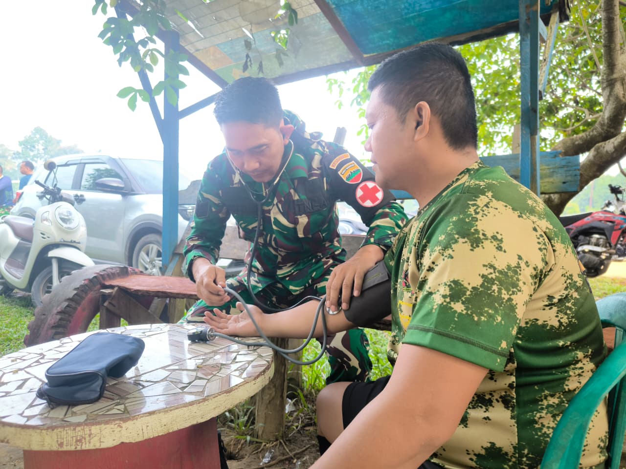 Tim Kesehatan TMMD ke-130 Pastikan Kesehatan Anggota Selalu Prima
