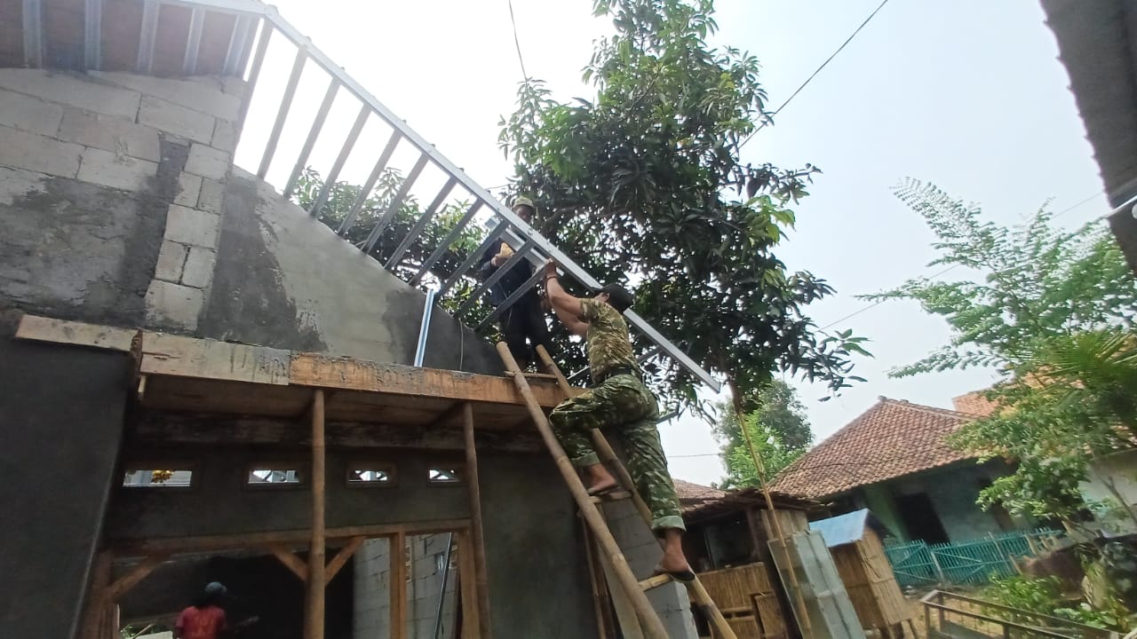 Satgas TMMD ke-130 Berikan Perhatian pada Pembangunan RTLH di Jayanti