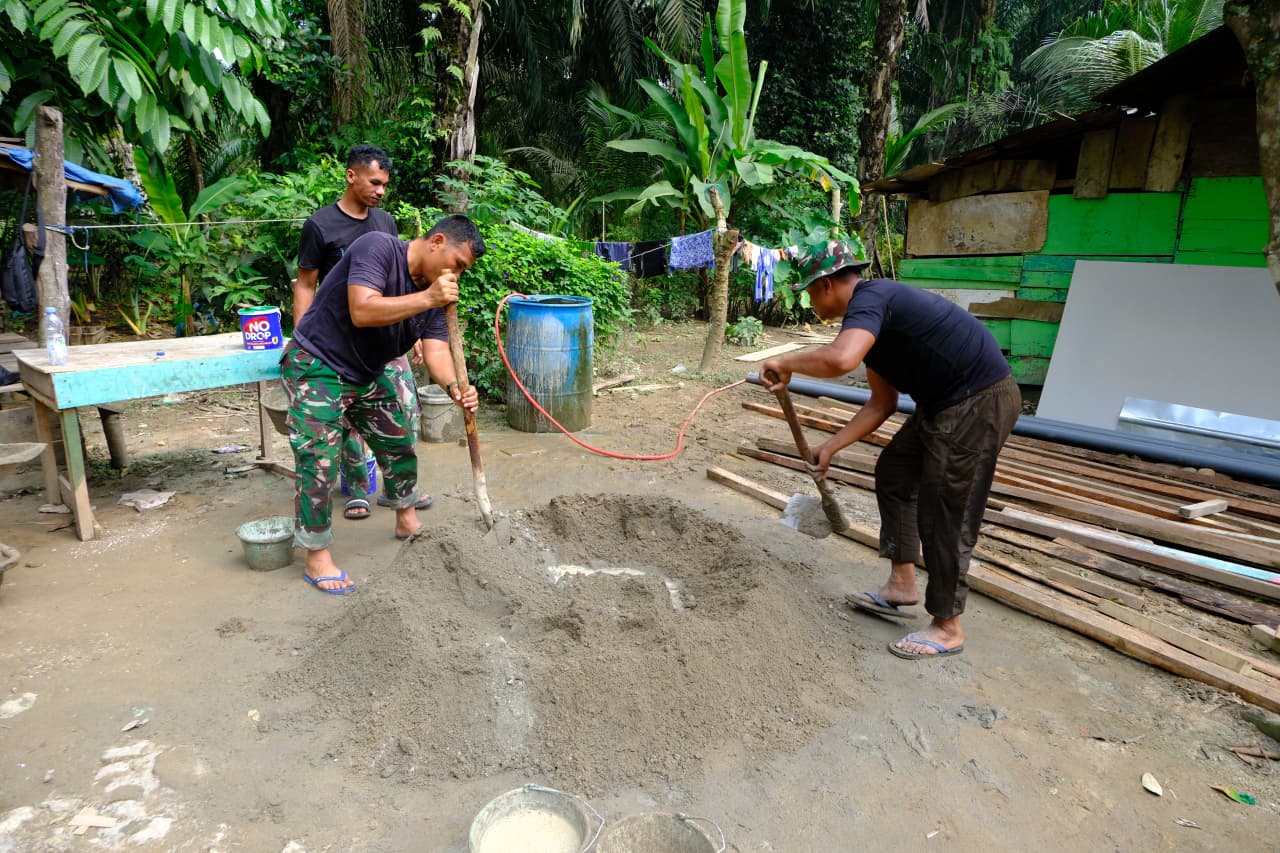 Rehabilitasi Hunian: TMMD ke-130 Ubah Rumah Tukirin Menjadi Lebih Layak Huni