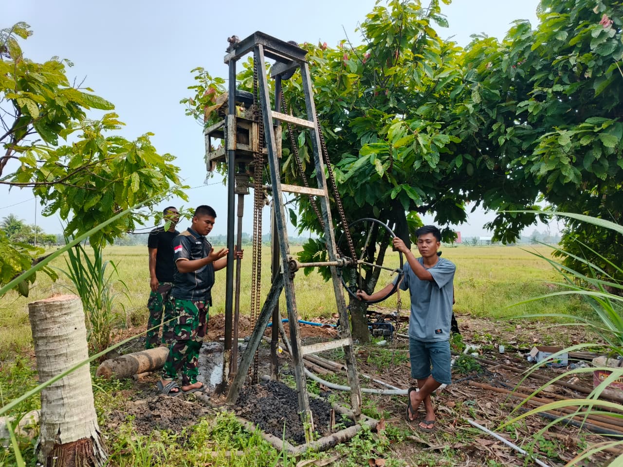 Sumur Bor Jadi Proyek Penting dalam TMMD ke-130 di Bengkulu