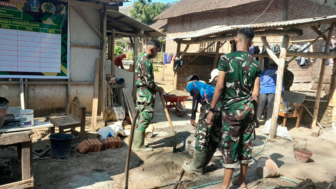 Pekerjaan Jambanisasi Ibu Sunarsih Di Desa Pojok Terus Berlanjut